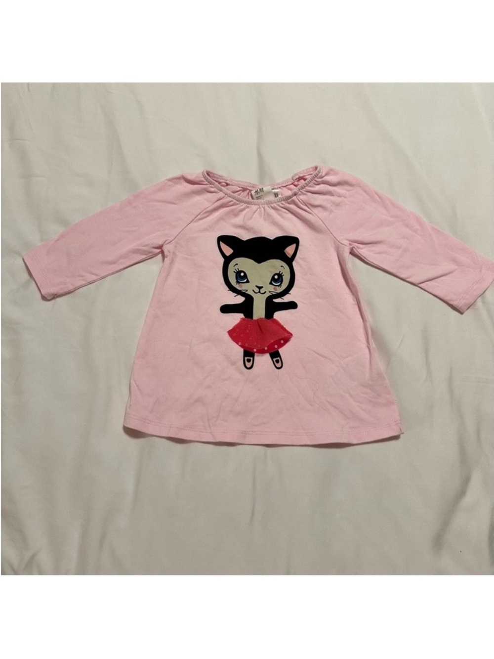 H&M Light Pink Long Sleeve Tee